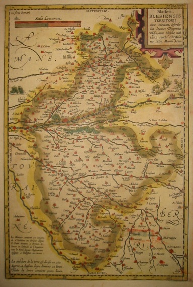 Ortelius Abraham (1528-1598) Blesiensis territorii... 1603 Anversa, Jean Baptiste Vrients 
